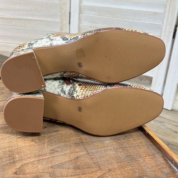 Chinese Laundry Davinna Block Heel Faux Reptile Ankle Bootie 8.5 - Picture 8 of 10